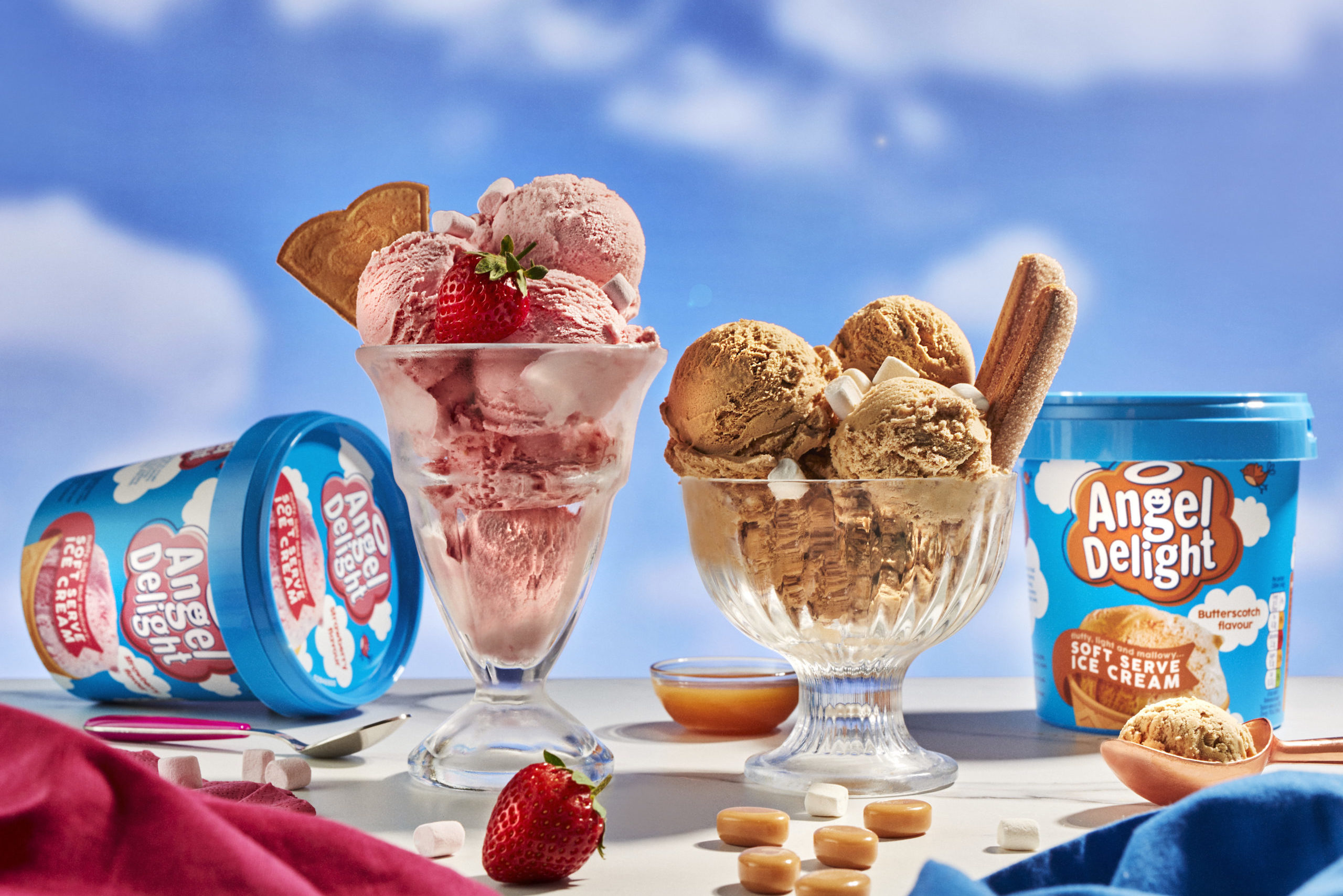 BEYOND COOL ANGEL DELIGHT LAUNCH SOFT SERVE ICE CREAM TUBS Kano